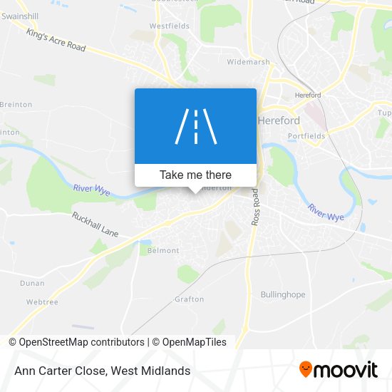 Ann Carter Close map