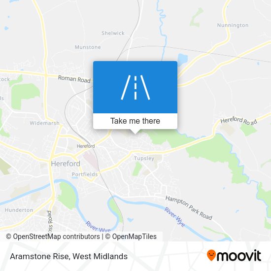 Aramstone Rise map