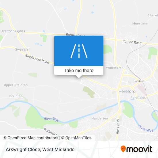 Arkwright Close map