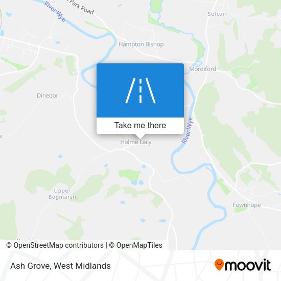 Ash Grove map
