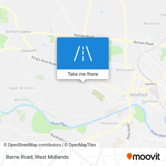 Barrie Road map