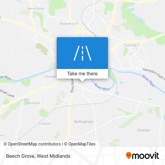 Beech Grove map