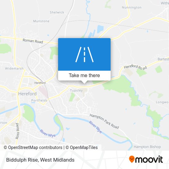 Biddulph Rise map