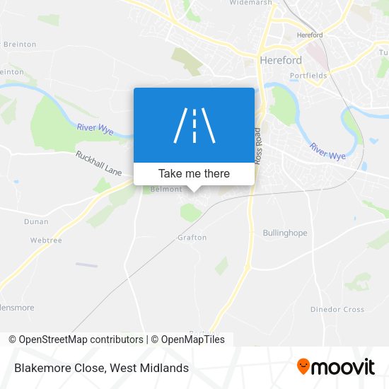 Blakemore Close map