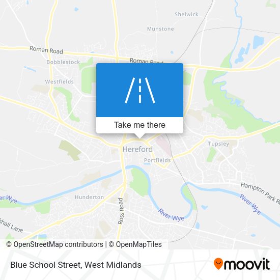 Blue School Street map