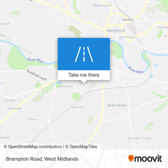 Brampton Road map