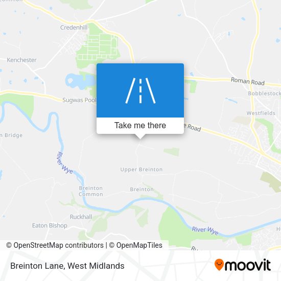 Breinton Lane map
