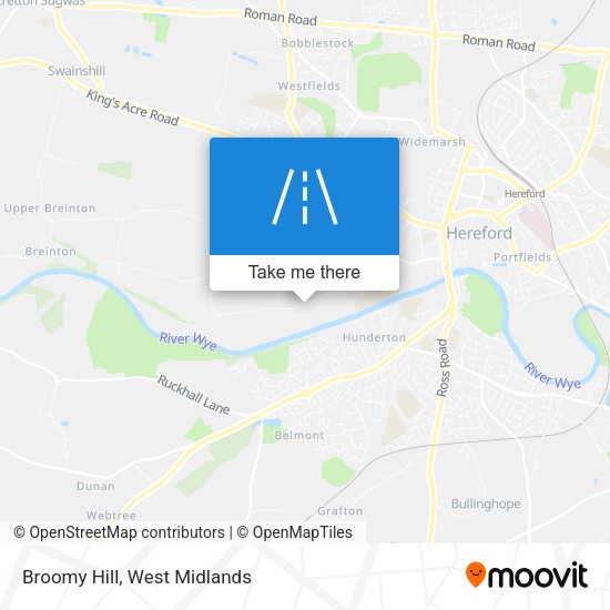 Broomy Hill map