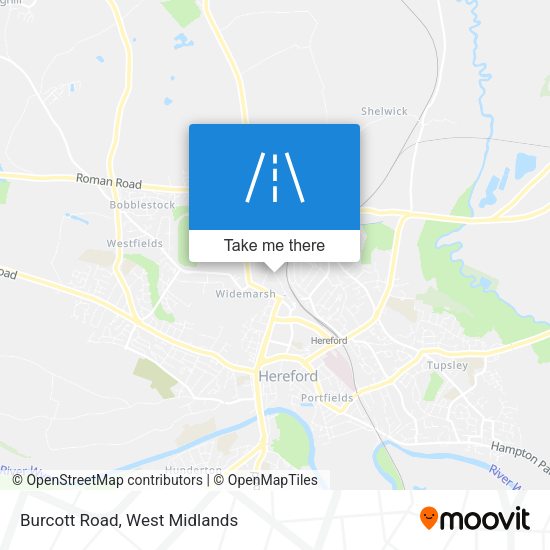 Burcott Road map