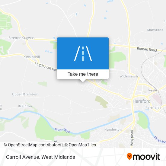 Carroll Avenue map