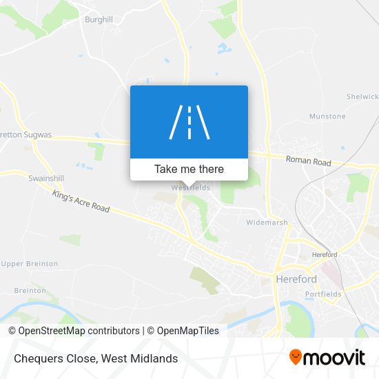 Chequers Close map
