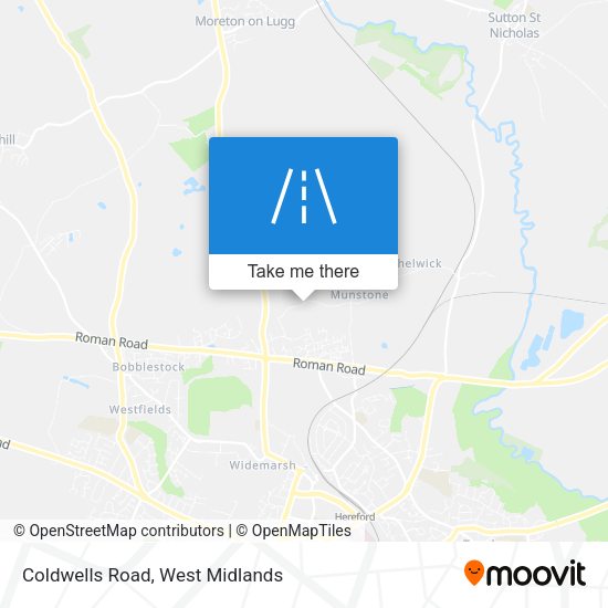 Coldwells Road map