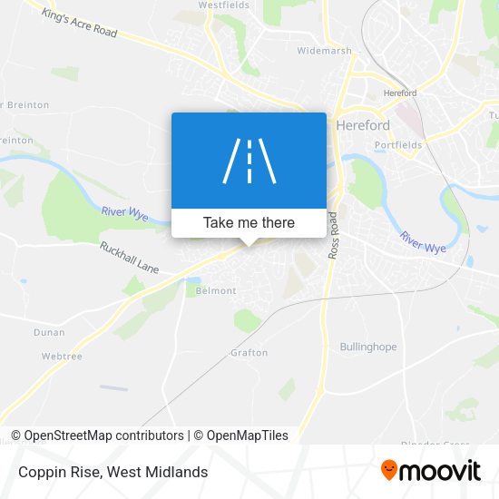 Coppin Rise map