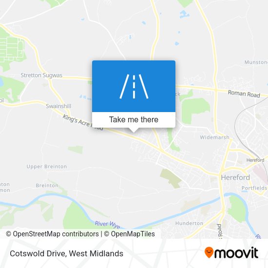 Cotswold Drive map