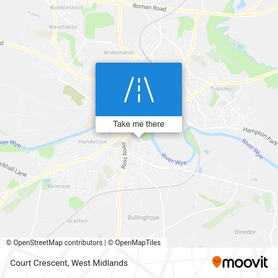 Court Crescent map