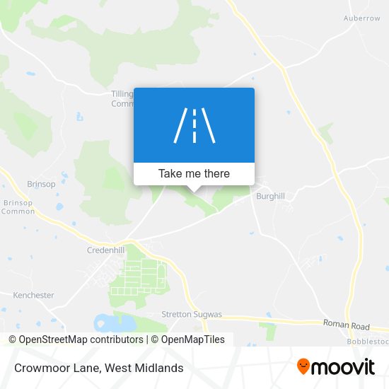 Crowmoor Lane map