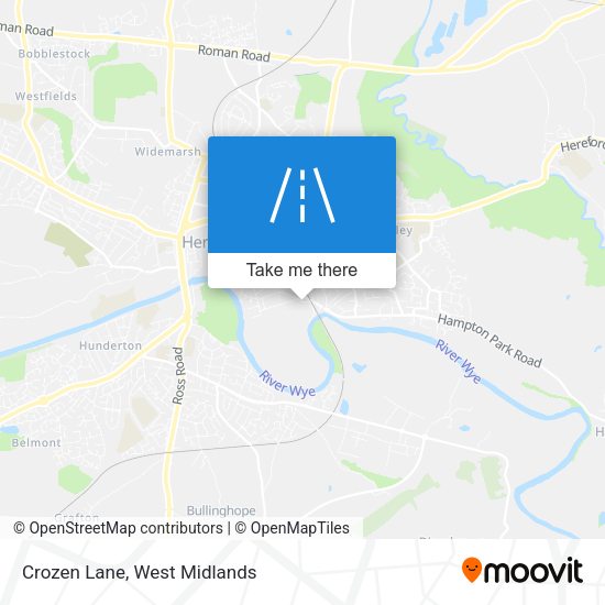Crozen Lane map