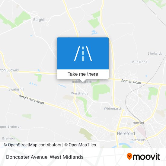 Doncaster Avenue map