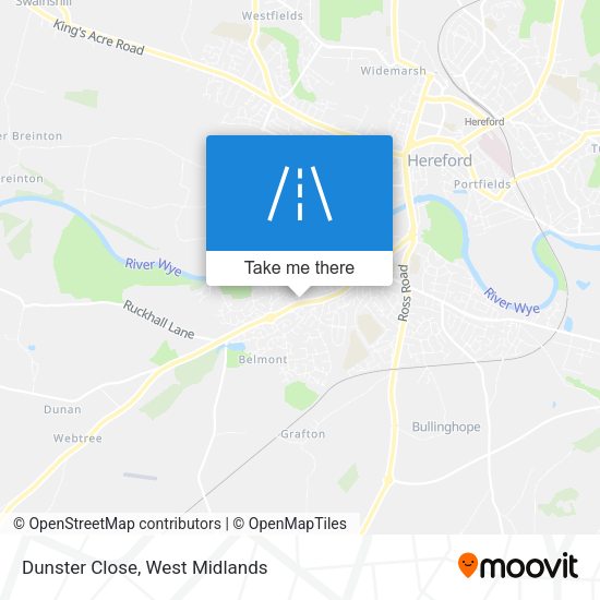 Dunster Close map