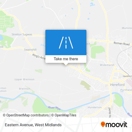 Eastern Avenue map