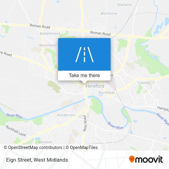 Eign Street map