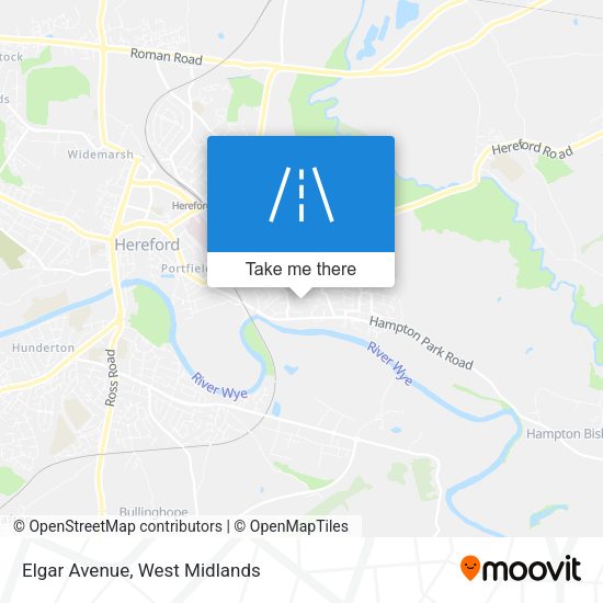 Elgar Avenue map