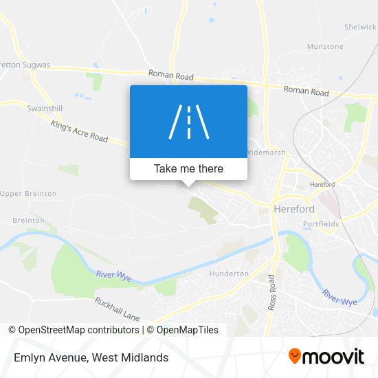 Emlyn Avenue map