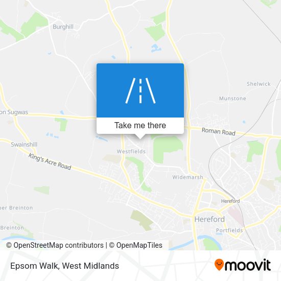 Epsom Walk map