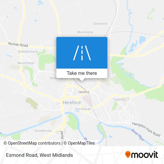 Esmond Road map