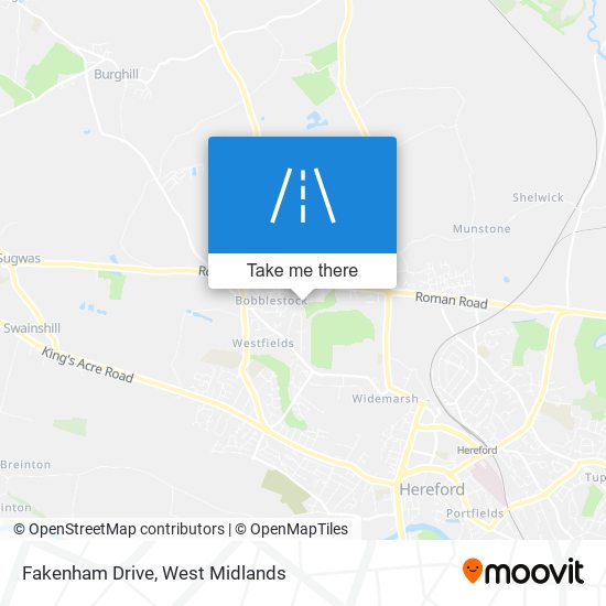 Fakenham Drive map