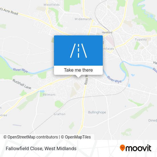 Fallowfield Close map
