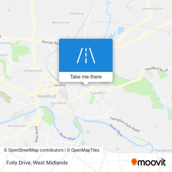 Folly Drive map