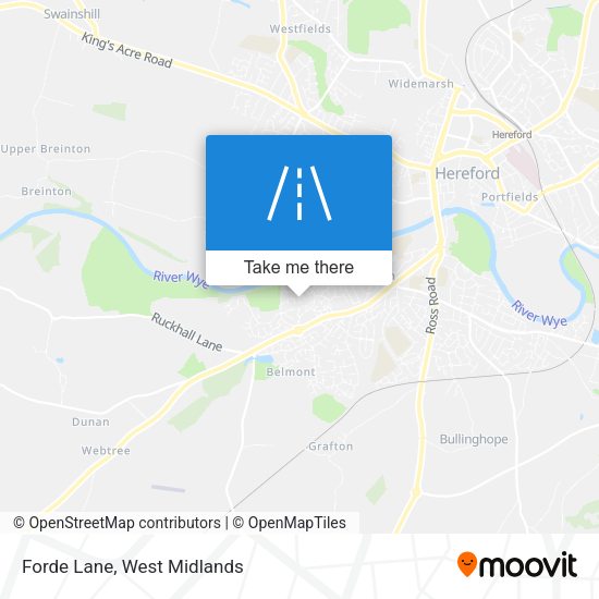 Forde Lane map