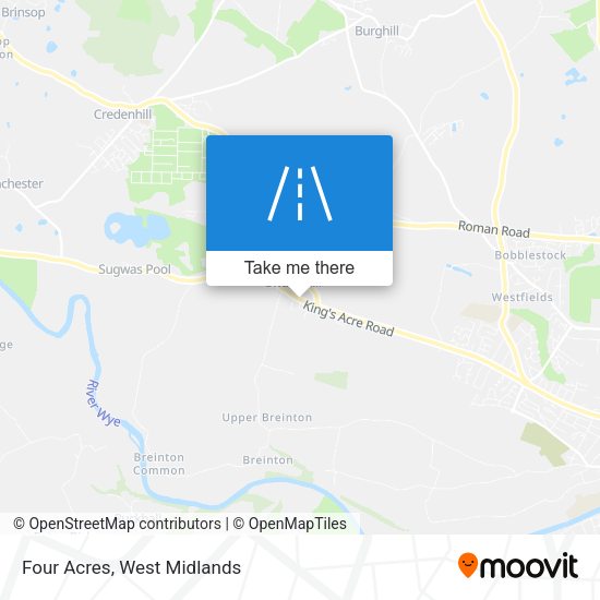Four Acres map