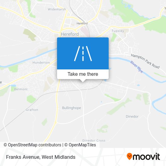 Franks Avenue map