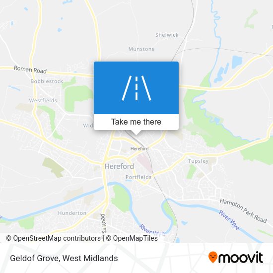 Geldof Grove map