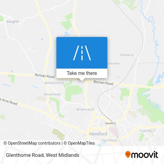 Glenthorne Road map