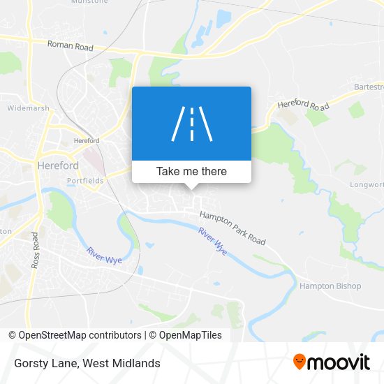 Gorsty Lane map