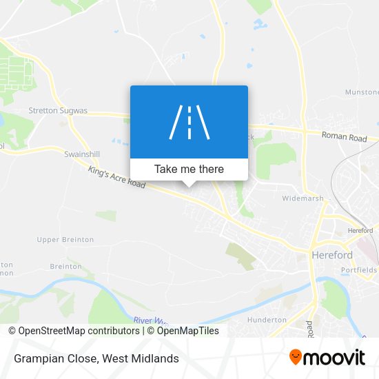 Grampian Close map