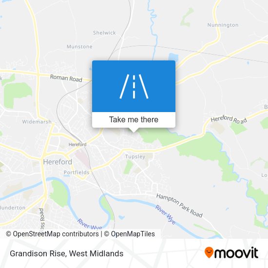 Grandison Rise map