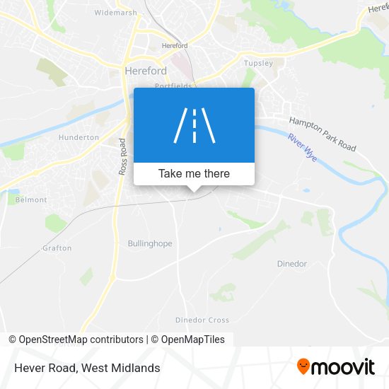 Hever Road map