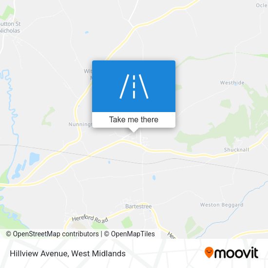 Hillview Avenue map