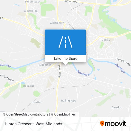 Hinton Crescent map