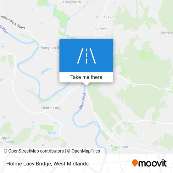 Holme Lacy Bridge map