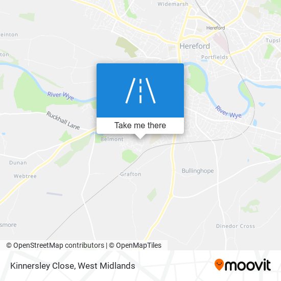 Kinnersley Close map