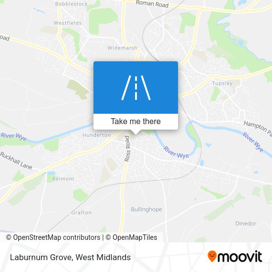 Laburnum Grove map