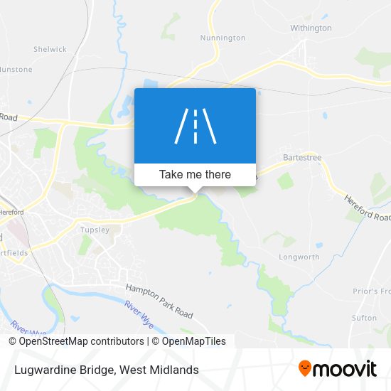 Lugwardine Bridge map