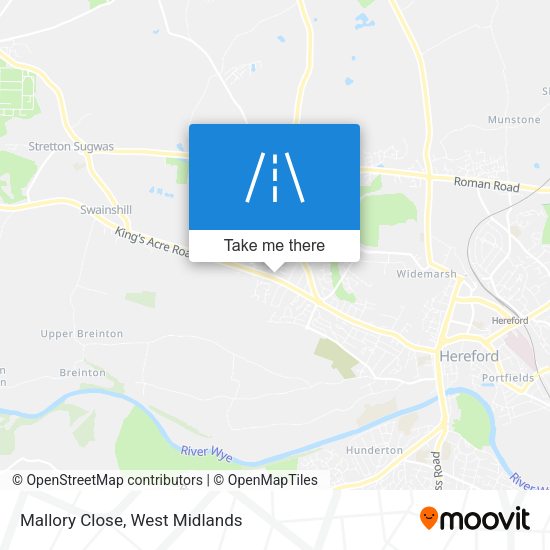 Mallory Close map
