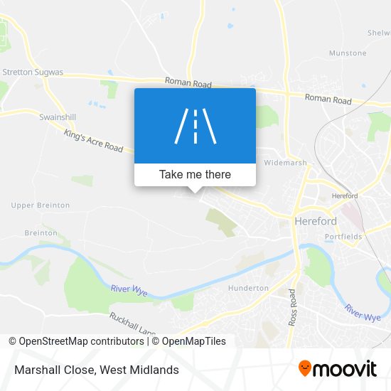 Marshall Close map
