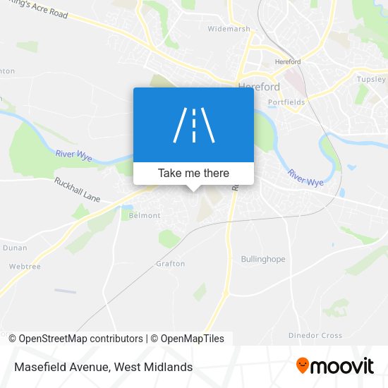 Masefield Avenue map